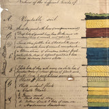 Antique British Ink and Watercolor Diagram of Earth Strata, Laminated