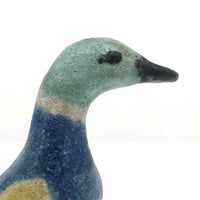 Signed Vintage Redware Pottery Duck