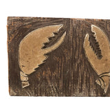 Lobster Claws Hand-carved Linoleum Print Block