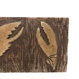 Lobster Claws Hand-carved Linoleum Print Block