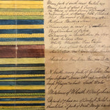 Antique British Ink and Watercolor Diagram of Earth Strata, Laminated