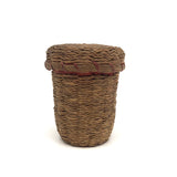 Wabanaki Ash Splint and Woven Sweetgrass Cup Basket