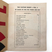 Fun, Rare, The Pastime Digest Vol. 4, c. 1940s Salvation Army Activities Book