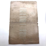 Antique British Ink and Watercolor Diagram of Earth Strata, Laminated