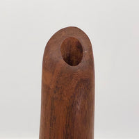 Mid-Century Modern Teak Wood Bud Vase