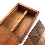 Wooden Parquetry Set in Slide Top Box