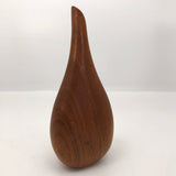 Mid-Century Modern Teak Wood Bud Vase