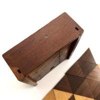Wooden Parquetry Set in Slide Top Box