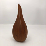 Mid-Century Modern Teak Wood Bud Vase
