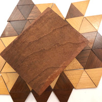 Wooden Parquetry Set in Slide Top Box