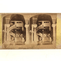 Rare C. 1880s Stereoview of Hartford State Capital Main Stairway