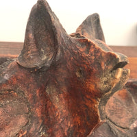 Weird and Wonderful Folk Art Carved Vertebrae (?) Bone Bat!