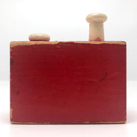 Right Time Peek-a-boo Cheerful Tearful Wooden Hammer Toy c. 1950s