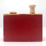 Right Time Peek-a-boo Cheerful Tearful Wooden Hammer Toy c. 1950s
