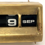 Brass Modernist Tabletop Perpetual Calendar