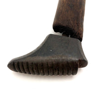 Miniature Cast Iron Cobblers Form (?) on Wooden Post