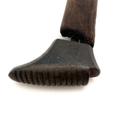 Miniature Cast Iron Cobblers Form (?) on Wooden Post