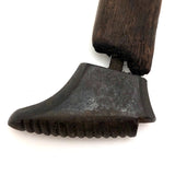 Miniature Cast Iron Cobblers Form (?) on Wooden Post