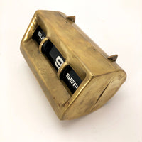 Brass Modernist Tabletop Perpetual Calendar