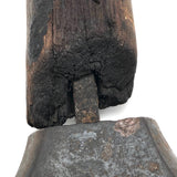 Miniature Cast Iron Cobblers Form (?) on Wooden Post