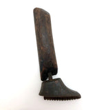 Miniature Cast Iron Cobblers Form (?) on Wooden Post