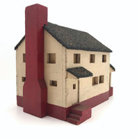 Vintage Handmade, Wired Wooden Model House