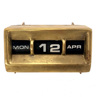 Brass Modernist Tabletop Perpetual Calendar