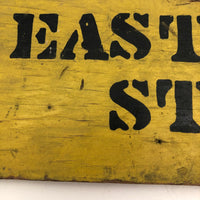 Yellow Stencil Painted Old Eastern Star Sign