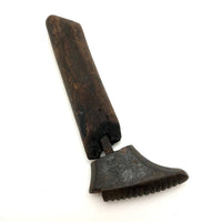 Miniature Cast Iron Cobblers Form (?) on Wooden Post