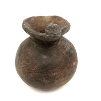Mayan Pre-Columbian Blackware Effigy Vessel with Bird