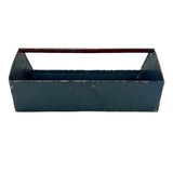 Old Metal Anything Caddy with Great Blue and Red Paint