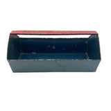 Old Metal Anything Caddy with Great Blue and Red Paint
