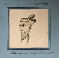 French 19th Century Reversal Image, Which is My Portrait?