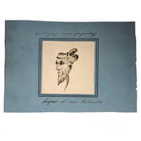 French 19th Century Reversal Image, Which is My Portrait?