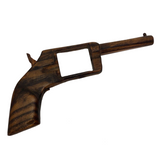Carved Wooden Gun  (Disarmed, but with Working Hammer)