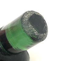 Green Molded Glass Woman's Head Bottle Stopper