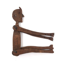 Long Limbed Carved and Jointed Wooden Toy Figure
