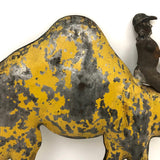 19th C. Althoph Bergmann Camel and Rider Tin Toy