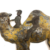 19th C. Althoph Bergmann Camel and Rider Tin Toy