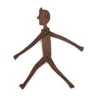 Long Limbed Carved and Jointed Wooden Toy Figure