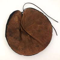 Black and Brown Leather Antique Button Back Catcher's Mitt