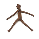 Long Limbed Carved and Jointed Wooden Toy Figure