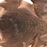Hand Carved Cryptomeria (Japanese Cedar) Wood Horny Toad