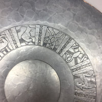 Stunning Arthur Armour Hammered Aluminum Zodiac Charger