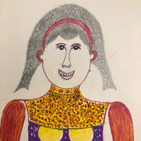 Moses Baker, Outsider Artist, 1974-75 Mixed Media Drawings -- 14 Total, Sold Individually