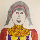 Moses Baker, Outsider Artist, 1974-75 Mixed Media Drawings -- 14 Total, Sold Individually