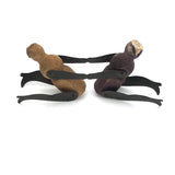 Charming Old Joined Clothespin Figures with Tin Arms and Legs