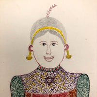 Moses Baker, Outsider Artist, 1974-75 Mixed Media Drawings -- 14 Total, Sold Individually