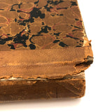 1879-1892 Tall Marbled Ledger, Mostly Blank But with Marvelously Detailed Accounting