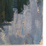 Chaloi Leonty, Painterly 1976 Oil on Cardboard Trees and Water Russian Landscape